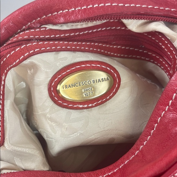 Francesco Biasia Red Leather Hobo Bag - Picture 12 of 13